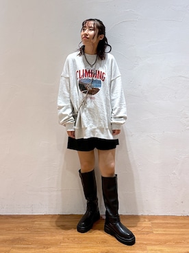 「アイテム（スウェット）」を使った、yuukaさん（レディース・156cm・20代）の秋コーディネート