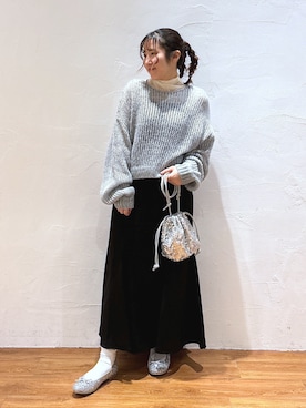 「FREE'S MART（フリーズマート）のアイテム（バレエシューズ）」を使った、yuukaさん（レディース・156cm）の冬コーディネート