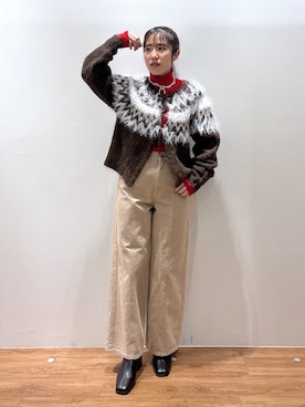 「FREE'S MART（フリーズマート）のアイテム（シューズ）」を使った、yuukaさん（レディース・156cm）の冬コーディネート