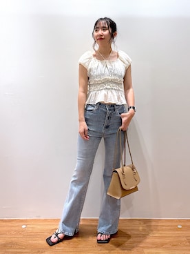 「FREE'S MART（フリーズマート）のアイテム」を使った、yuukaさん（骨格ウェーブ・レディース・156cm）の夏コーディネート