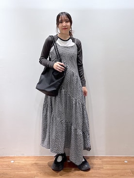 「FREE'S MART（フリーズマート）のアイテム（ワンピース/ドレス）」を使った、yuukaさん（レディース・156cm）の春コーディネート