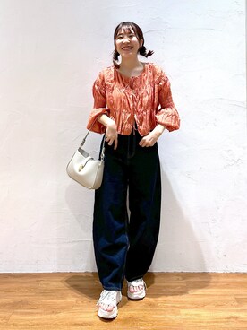 「FREE'S MART（フリーズマート）の◆スニーカーソールサンダル（サンダル）」を使った、yuukaさん（レディース・156cm）の春コーディネート