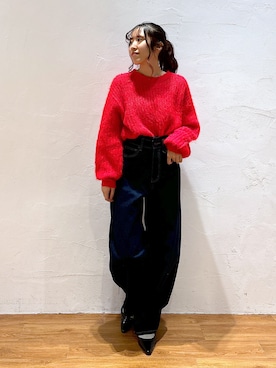 「FREE'S MART（フリーズマート）のアイテム（バレエシューズ）」を使った、yuukaさん（レディース・156cm）の冬コーディネート