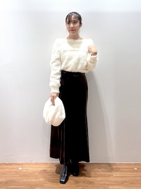 「FREE'S MART（フリーズマート）のアイテム（シューズ）」を使った、yuukaさん（レディース・156cm）の冬コーディネート