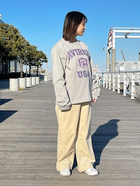 「AVIREX DEPOT」｜ひさん（レディース・152cm）の春コーディネート
