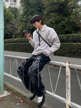 「CONVERSE（コンバース）のアイテム」を使った、ぼーさん（骨格ナチュラル・メンズ・180cm）の冬コーディネート