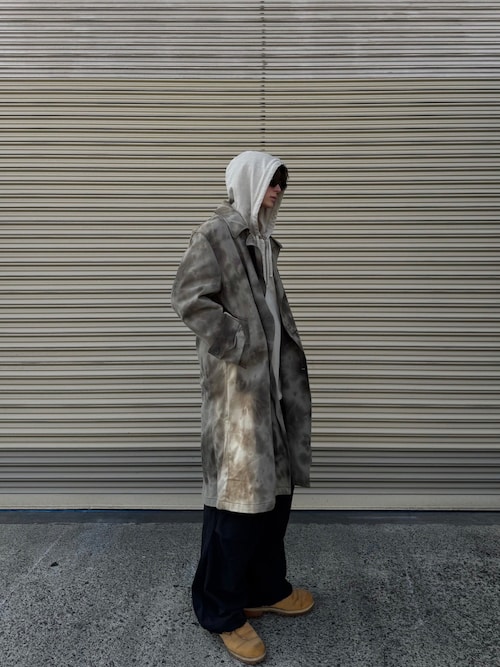 ステューシー DYED TRENCH COAT トレンチコート モスグリーン