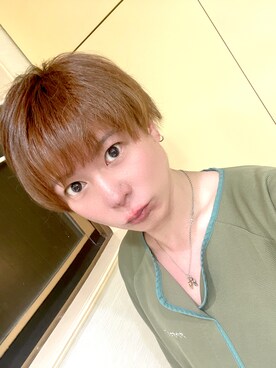 「サウナセンターのアイテム（その他トップス、グリーン系）」を使った、ハルタケさん（メンズ・173cm）の春コーディネート