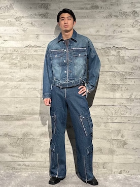 「HARE（ハレ）のアイテム（デニムジャケット）」を使った、yuga0007さん（メンズ・178cm）の秋コーディネート