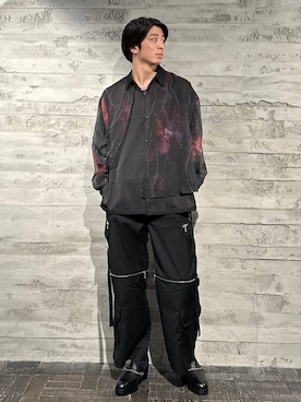 「HARE（ハレ）の2WAY-ZIPカーゴパンツ(HARE)（カーゴパンツ）」を使った、yuga0007さん（メンズ・178cm）の夏コーディネート