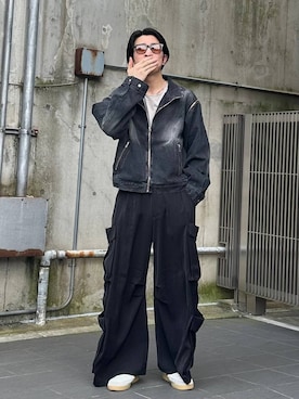 「アイテム（ブルゾン）」を使った、yuga0007さん（メンズ・178cm・20代）の夏コーディネート