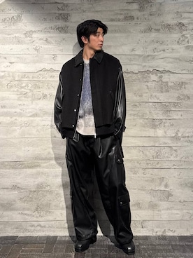 「HARE（ハレ）のアイテム（ブルゾン）」を使った、yuga0007さん（メンズ・178cm）の秋コーディネート