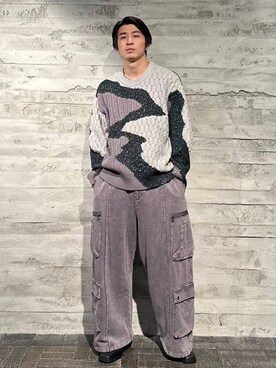 「HARE（ハレ）のスクエアトゥZIPブーツ(HARE)（ブーツ）」を使った、yuga0007さん（メンズ・178cm）の秋コーディネート