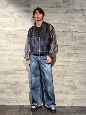 「アイテム（ブルゾン）」を使った、yuga0007さん（メンズ・178cm）の夏コーディネート