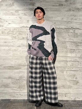 「HARE（ハレ）のスクエアトゥZIPブーツ(HARE)（ブーツ）」を使った、yuga0007さん（メンズ・178cm）の秋コーディネート
