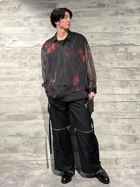 「HARE（ハレ）の2WAY-ZIPカーゴパンツ(HARE)（カーゴパンツ）」を使った、yuga0007さん（メンズ・178cm）の夏コーディネート