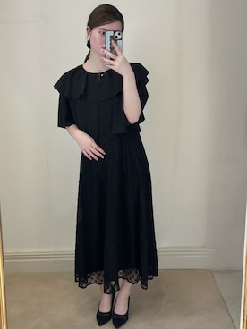 「アイテム（ドレス）」を使った、nさん（レディース・157cm）の夏コーディネート
