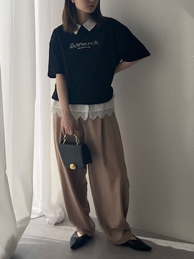 「Soiunique（スワユニーク）のアイテム」を使った、nさん（レディース・157cm）の春コーディネート