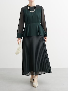 「結婚式」｜「アイテム（フォーマルスーツ/小物）」を使った、nさん（レディース・157cm）の冬コーディネート