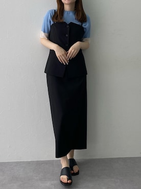 「アイテム（フォーマルスーツ/小物）」を使った、nさん（レディース・157cm）の夏コーディネート