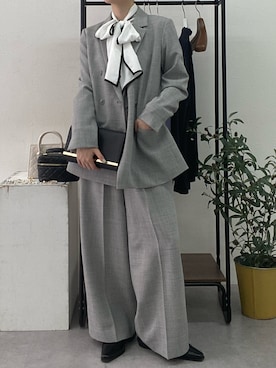 「アイテム（フォーマルスーツ/小物）」を使った、nさん（レディース・157cm）の冬コーディネート