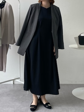 「アイテム（スーツセット）」を使った、nさん（レディース・157cm）の秋コーディネート