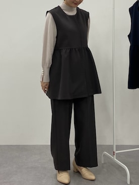 ダブルクロスペプラムジレを使った人気ファッションコーディネート - WEAR