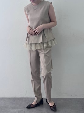 「スタッフ」｜nさん（レディース・157cm）の冬コーディネート