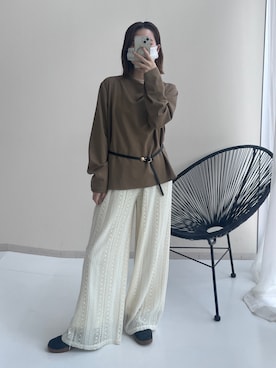 「nissen（ニッセン）のアイテム」を使った、nさん（レディース・157cm）の秋コーディネート