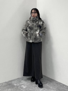 「HARE（ハレ）のアイテム（ブルゾン）」を使った、REIAさん（レディース・153cm）の秋コーディネート