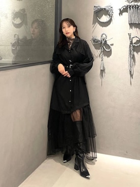 「アイテム（ワンピース/ドレス）」を使った、REIAさん（レディース・153cm・20代）の秋コーディネート