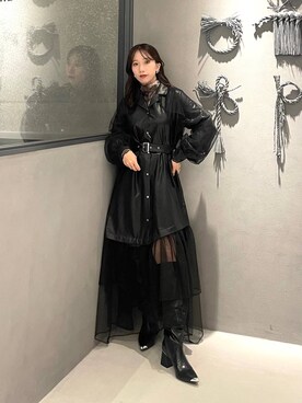 「アイテム（ワンピース/ドレス）」を使った、REIAさん（レディース・153cm・20代）の秋コーディネート