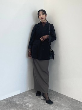 「アイテム（テーラードジャケット）」を使った、REIAさん（レディース・153cm・20代）の夏コーディネート