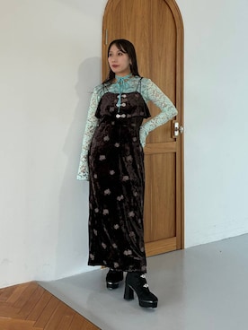 「HARE（ハレ）のアイテム（ワンピース/ドレス）」を使った、REIAさん（レディース・153cm）の夏コーディネート