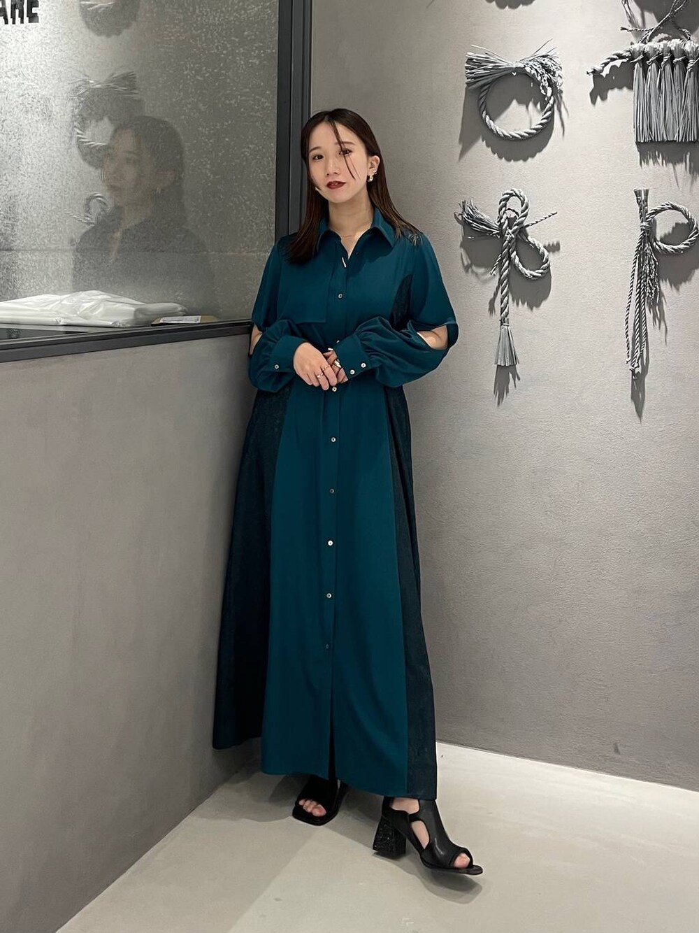 HARE（ハレ）の「カットアウトジャガードキリカエワンピース(HARE