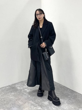 「アイテム（財布）」を使った、REIAさん（レディース・153cm）の冬コーディネート