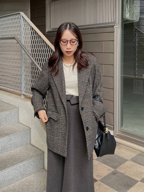 セール】ミニヘリンボーンナロースカート(HARE)（スカート）｜HARE