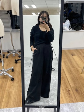 「アイテム（スラックス）」を使った、REIAさん（レディース・153cm・20代）の秋コーディネート