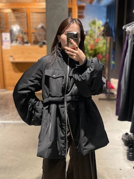 「HARE（ハレ）のアイテム（ジャケット/アウター）」を使った、REIAさん（レディース・153cm）の冬コーディネート