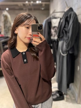 「アイテム（ポロシャツ）」を使った、REIAさん（レディース・153cm・20代）の秋コーディネート