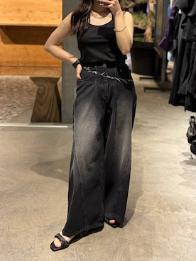 「HARE（ハレ）のアイテム（シューズ）」を使った、REIAさん（レディース・153cm）の春コーディネート