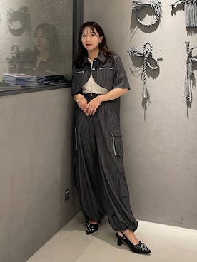 「アイテム（ブルゾン）」を使った、REIAさん（レディース・153cm・20代）の夏コーディネート