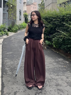 「アイテム（スウェットパンツ）」を使った、REIAさん（レディース・153cm・20代）の夏コーディネート