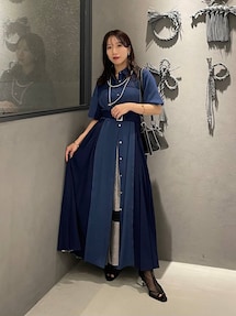 HARE（ハレ）の「パートメタリックプリーツスカート(HARE