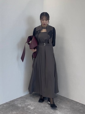 「アイテム（バングル/リストバンド）」を使った、REIAさん（レディース・153cm・20代）の夏コーディネート