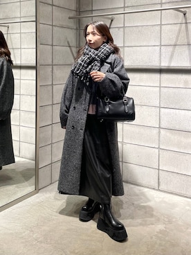 「HARE」｜REIAさん（レディース・153cm）の冬コーディネート