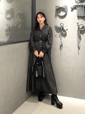 「アイテム（ワンピース/ドレス）」を使った、REIAさん（レディース・153cm・20代）の秋コーディネート
