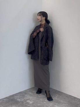 「アイテム（テーラードジャケット）」を使った、REIAさん（レディース・153cm）の夏コーディネート