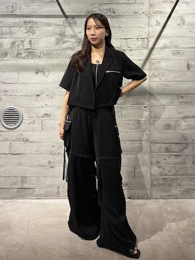 「HARE（ハレ）のアイテム（ジャケット/アウター）」を使った、REIAさん（レディース・153cm）の夏コーディネート