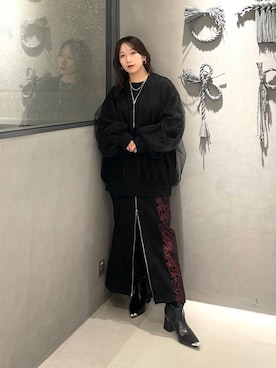 「HARE（ハレ）のロングラリエットネックレス(HARE)（ネックレス）」を使った、REIAさん（レディース・153cm）の夏コーディネート